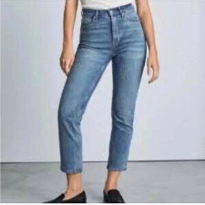 Everlane The Cheeky Jean Crop In Blue Sz 30